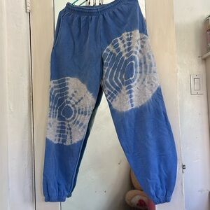 Sweat pants with spider web on each leg.  Comfortable and soft,  cotton